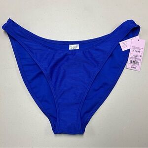 Royal Blue Ribbed Bikini Bottom Wild Fable Large